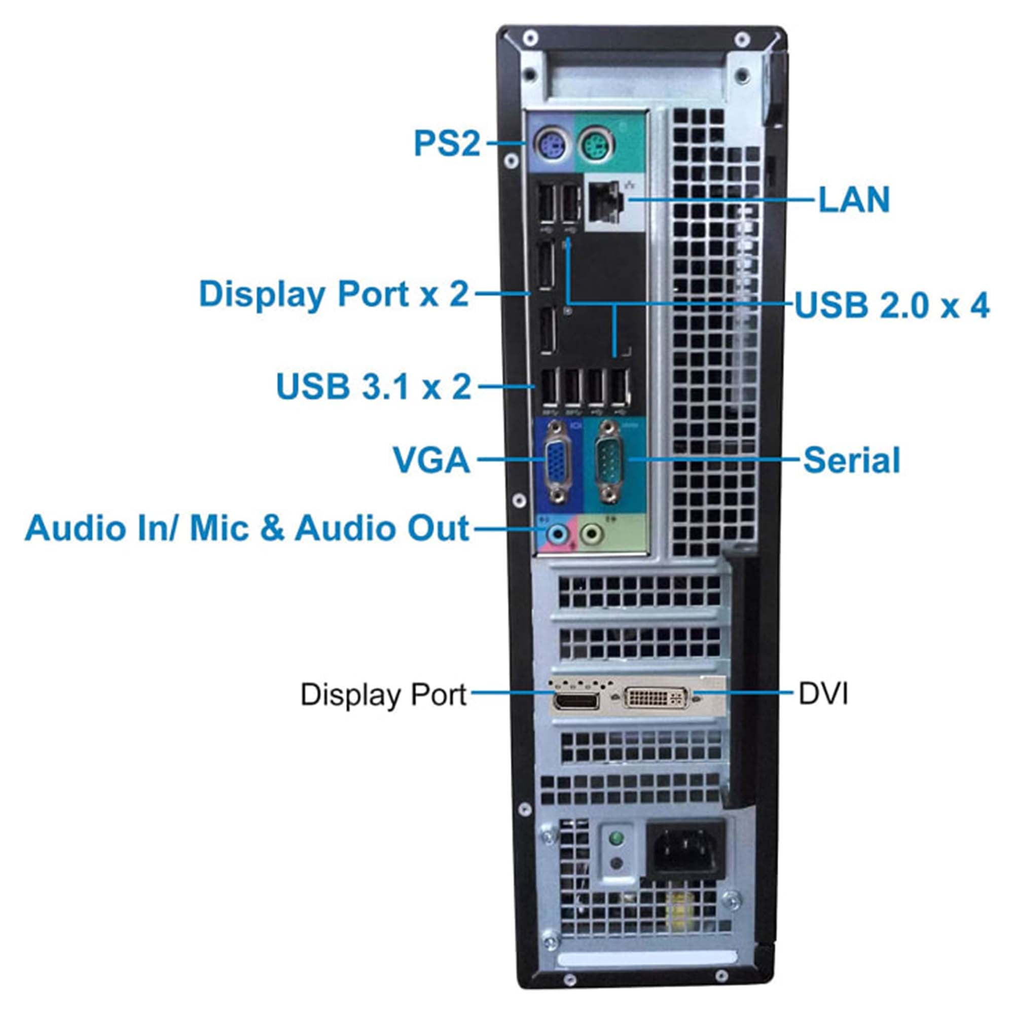PC avec Écran Dell Optiplex 9010 SFF i7 19 16Go RAM 480Go SSD Windows 10 [Reconditionné : 329