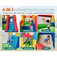 thumbnail image 2 of Jocisland Bounce House, Inflatable Bouncer with Air Blower, Jumping Castle with Slide, Outdoor Indoor Bouncy Castle for Kids 3-12 (145.7×118.1×90.6IN), 2 of 8
