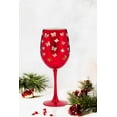 thumbnail image 4 of Bow Wine Glass 15.5 OZ Holiday Time, 4 of 4