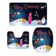 thumbnail image 4 of de 3 unidades de alfombrillas para , alfombrilla de Pedestal, tapa de inodoro, herramienta de decoración hogar #7 7 Gloria Juego de alfombras de baño Nopslip, 4 of 6
