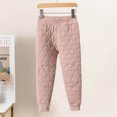 thumbnail image 2 of cfhntfmh Lounge Pants for Girls Boys Soft Cotton Thermal Elastic Waisted Quilted Pants Toddler Winter Warm Lined Clothes, 2 of 4
