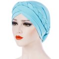 thumbnail image 4 of Bangcool Turban Headwrap Twisted Braid Elastic Beanie Headwrap Hair Loss Cover Sleep Cap, 4 of 6