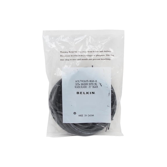 Belkin Cat. 5e Patch Cable - RJ-45 Male - RJ-45 Male - 25ft