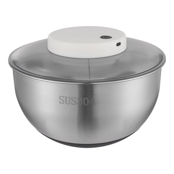 Electric Vegetable Dryer, Electric Salad Spinner Small Salad Spinner with USB Cable & Battery Indicator & Draining Basket in Kitchens