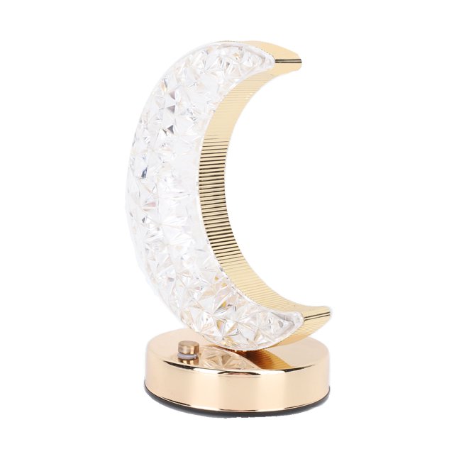 Lámpara de mesa Jadeshay lámpara de mesita de noche cristal compacta y ligera A
