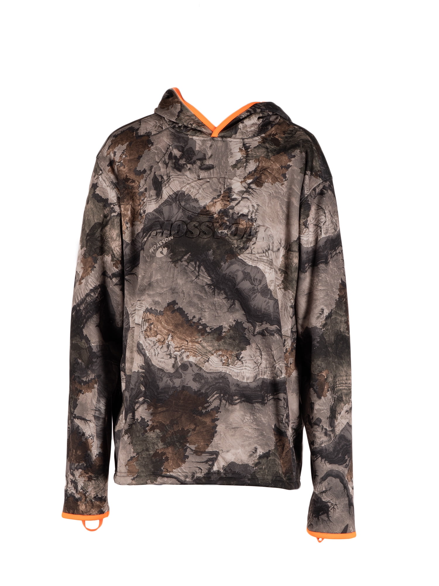 Mossy Oak Youth Long Sleeve Camouflage Hunting Pullover Hoodie, Mossy Oak Terra Gila, L