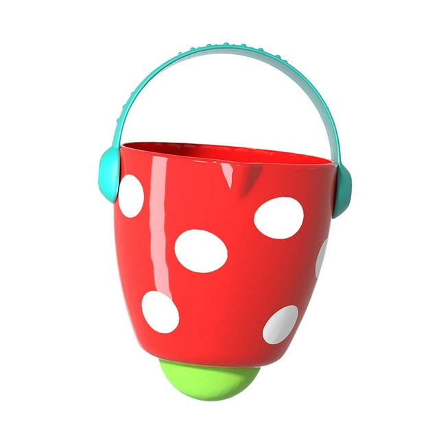 Cubo para jugar en el agua Baoblaze juguete de baño para bebé Rojo
