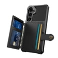 thumbnail image 2 of Nalacover Wallet Case for Samsung Galaxy S24, Credit Card Slots Holder Luxury PU Leather Cover, Magnetic Car Mount Shockproof Lens Protective Case for Samsung Galaxy S24, Black, 2 of 7