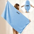 thumbnail image 1 of TopLLC Microfiber Hair Towel Wrap For Hair Drying Towel With Elastic Strap Fast Drying Hair Turbans For Wet Hair Long Thick Curly Hair Super Soft Hair Wrap Towels Drying Towels, 1 of 9