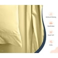 thumbnail image 3 of King Size Egyptian Cotton Bed Sheets 800 TC Sheet Set Rust Solid Cotton 15" Deep, 3 of 5