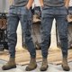 thumbnail image 3 of Pantalones cargo estilo americano para hombre, de primavera y otoño, de pierna recta, tácticos, informales, para exteriores, listos para trabajar, 3 of 5
