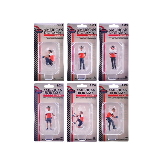 "Race Crew" 6 piece Figure Set for 1/24 scale models by American Diorama