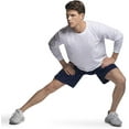 thumbnail image 3 of Russell Athletic Essential 60/40 Performance Long Sleeve T-Shirt, S, White, 3 of 4