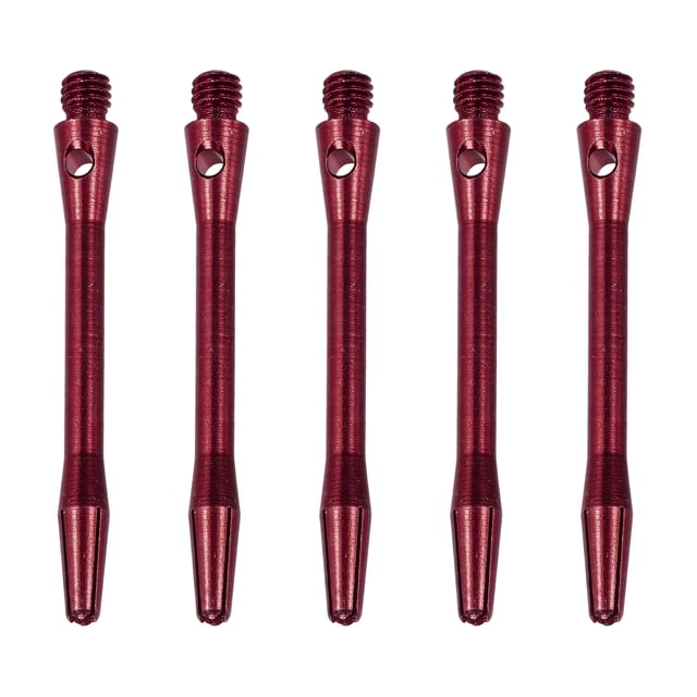 Uxcell Arbres à Fléchettes en Aluminium, Lot de 15, Filets Moyens 2BA, Tiges de Fléchettes Rouges 45 mm