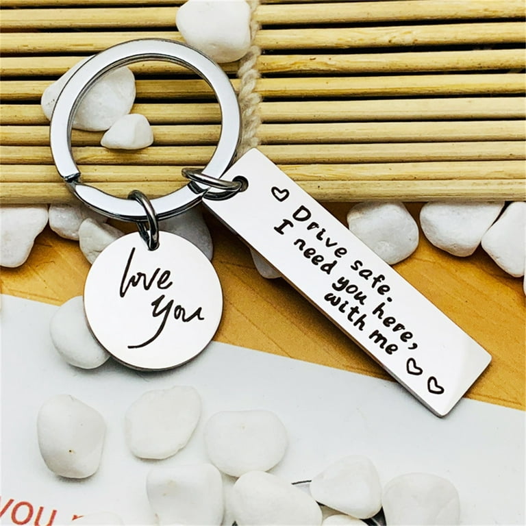 Husband With Me You Love You Need For Boyfriend Gifts Gifts I KeychainI  Keychain Here Dad Keychains Lanyard Bear compatible with Mace Long Range  Change Holder Cute Car Key Case Cute Car