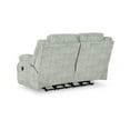 thumbnail image 3 of BenJara Zil 68 Inch Manual Recliner Loveseat, Cushioned Seat, Gray Polyester-Color:GrayMaterial, 3 of 5
