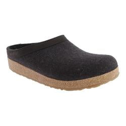 haflinger unisex gzl leather trim grizzly clog