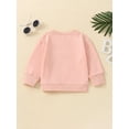 thumbnail image 3 of Bagilaanoe Toddler Baby Girl Boy Casual Sweatshirt Long Sleeve Letter Print Pullover 6M 12M 18M 3T 4T 5T Kids Loose Tee Tops, 3 of 9
