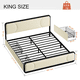 thumbnail image 2 of Base Cama Elaborada De Terciopelo Marco de Metal - Cama De 2 Cajones De Almacenamiento, Estación De Carga 1 USB, 1 Tipo C, Apariencia Lujosa, Cálida Al Tacto Ideal para Tu Hogar, 2 of 8
