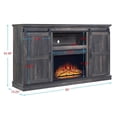 thumbnail image 6 of Myrtle 60" Fireplace with 2 Sliding Doors and Media Wire Management Oak, 6 of 7