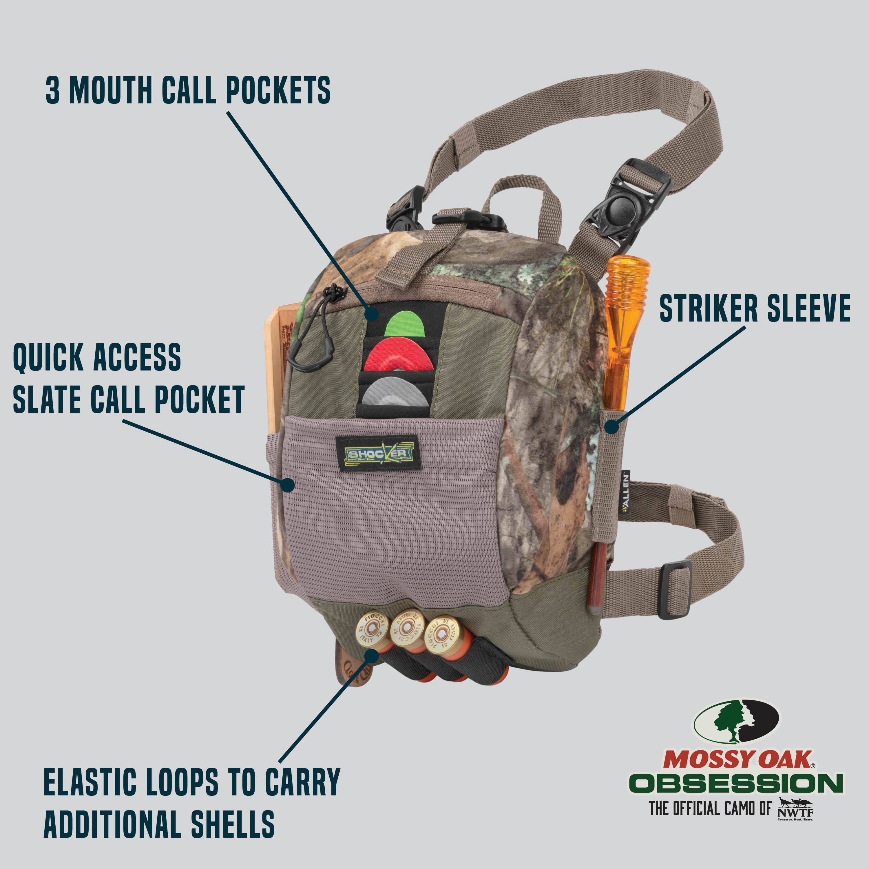 Allen Company Shocker Cut-N-Run Turkey Hunting Game Chest Pack and Sling Bag