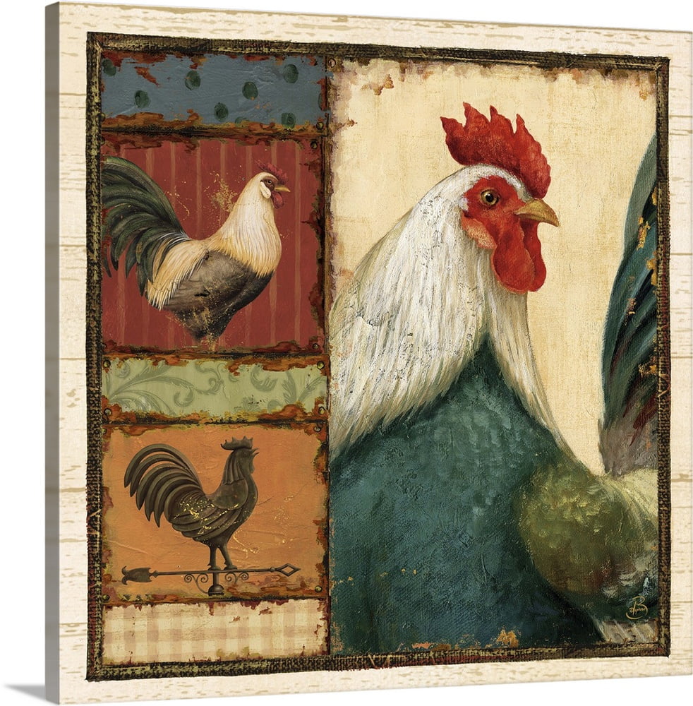 Great BIG Canvas | "Rooster Portraits I" Canvas Wall Art - Walmart.com