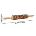 thumbnail image 3 of Black Friday TIMIFIS Kitchen Gadgets Christmas Embossing Rolling Pin,Wooden Christmas Printing Rolling Pin Carved Embossed Rolling Pin Cookie Dough Stick, 3 of 6