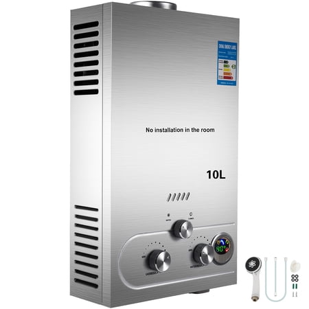 VEVOR 10L Propane Hot Water Heater 2.7GPM Tankless Instant Boiler Stainless  Steel Liquefied Propane Gas Water Heater with Shower Head Kit Wall-Mounted  Water Heater | Walmart Canada