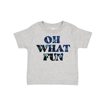 

Inktastic Oh What Fun Christmas with Snow Gift Toddler Boy or Toddler Girl T-Shirt