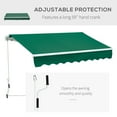 thumbnail image 4 of Outsunny 8' x 7' Patio Retractable Awning Manual Exterior Sun Shade Deck Window Cover, 4 of 9