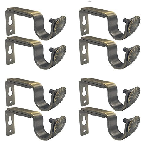 kwik hang double curtain rod brackets