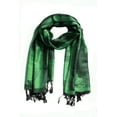 thumbnail image 2 of Sakkas Two Tone Rose Pashmina Scarf / Stole / Wrap - Kelly Green / Black - One Size, 2 of 4