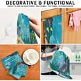 thumbnail image 7 of Dreamtimes Soft Absorbent Reusable Kitchen Towels, Set of 6|28x18 in, Sea Blue Dining Kitchen Living Room Tea Towels Dish Towels Decorative Towels, 7 of 7