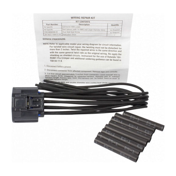 Motorcraft Power Sliding Window Motor Con Fits select: 2010-2015,2018-2023 FORD F150