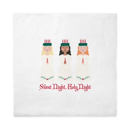 CafePress - Silent Night - Queen Duvet