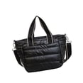 thumbnail image 3 of EHJRE Cotton Padded Crossbody Bag Purse Nylon Hobo Lightweight Fashion Casual Tote Bag Black, 3 of 8