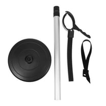 ETHZZLE 1Pc Black Aluminum Hairdryer Rack with 360 Degree Rotation Hands Free Hair Drying Holder