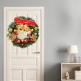 thumbnail image 3 of Xmarks Christmas Wreath Decorations, 13 Inch Artificial Christmas Wreath for Front Door, Christmas Ornaments Gift Wreath Garland for Window Wall Door Decor, 3 of 9