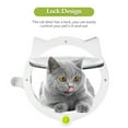 thumbnail image 3 of Puerta para gatos con cerradura Puerta para gatos para puertas interiores y exteriores Solapa inter Tomshoo Puerta del gato, 3 of 7