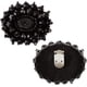 thumbnail image 3 of piezas de diamantes de imitación ovals negros de 2.16 pulgadas (5 cm) accesorios decorativos para zapatos, hebilla trasera de metal, pinzas para decoración de zapatos, sandalias, hebilla de lazo, 3 of 3