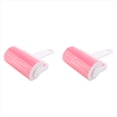 thumbnail image 1 of 2X Quitapelusas Lavable Ropa Pelo Pegajoso Rodillo Reutilizable Portátil Removedor de Pelo para Mascotas Rodillo Pegajoso, Rosa, 1 of 10