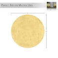 thumbnail image 5 of HOME WEAVERS Waterford Collection Cotton Round Bath Rug, 22" Round, Yellow, 5 of 9