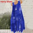 thumbnail image 4 of 2022 Mode Féminine Sexy Été Fleur Imprimé Col Rond Sans Manches Robe à Volants XS-8XL, 4 of 7