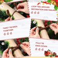 thumbnail image 4 of Corbatas decorativas navideñas con forma de guirnalda Zhengmy, 16 unidades, 51 cm, 4 of 7