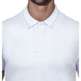 thumbnail image 3 of X RAY Jeans Mens Basic Short Sleeve Tipped Polo, White/Bright Sky Blue, L, 3 of 3