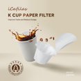 thumbnail image 1 of Papel De Filtros De Café Filtro de café Filtros de café recargables con tapa Herramientas de oficina para el hogar (100 piezas), 1 of 7