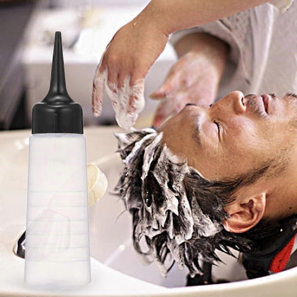 150ml Hair Dye Bottle Hair Color Mixer Bottle Hair Color Applicator Bottle with Black Slant Tip