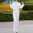 thumbnail image 1 of Figura otoño e invierno nuevo suéter holgado y ceñido a la cintura de alta calidad de moda traje deportivo informal de dos piezas para mujer, 1 of 4