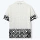 thumbnail image 5 of Ceisia Men's Summer Lightweight Geometric Patchwork Open Knit Short Sleeve Button Down Cardigan for Casual and Vacation Wear Multicolor XL Gifts, 5 of 9