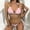 Pink, variant on Babysbule Swimsuits for Women Women Fashion Bikini With Chest Pad Without Steel Support Strap Split Swimsuit Beach Three-piece Suit